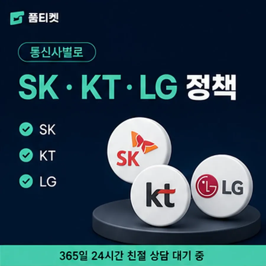 품티켓 카카오페이 회선의 소액결제 미납 고지와 안내 순서 안내 이미지